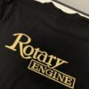 Black Tee - Gold Rotary Engine logo