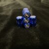 Blue Valve Caps - M logo