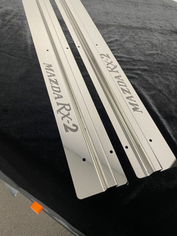 Rx2 Coupe Polished Stainless Scuff panels - MAZDA RX2