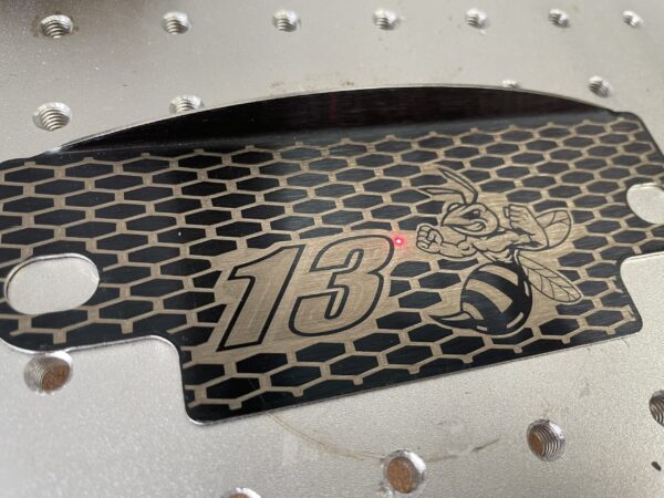 13BEE Honeycomb Black SS Flywheel Cover 2 Bolt
