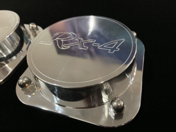 Rx4 Billet Alloy Strut Tops - Rx4 engraved