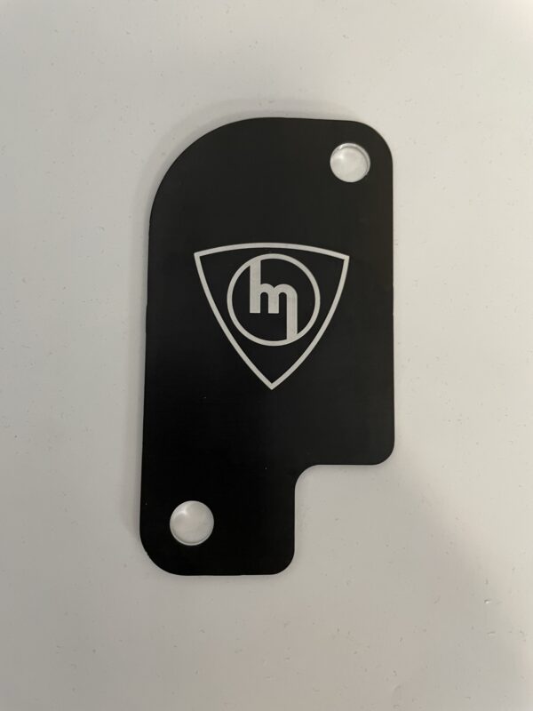 12a Black Center Plate M logo