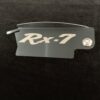Black Stainless Steel 13b Flywheel Cover - Early Rx7 logo