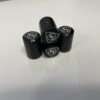 Black Valve Caps - M logo