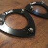 Rx2 / Capella Black Stainless Strut Tops - RE & White Mazda