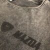 Black Print on Black Stonewash - Singlet