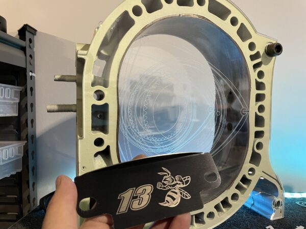 13BEE Black Stainless 2 Bolt Flywheel Cover