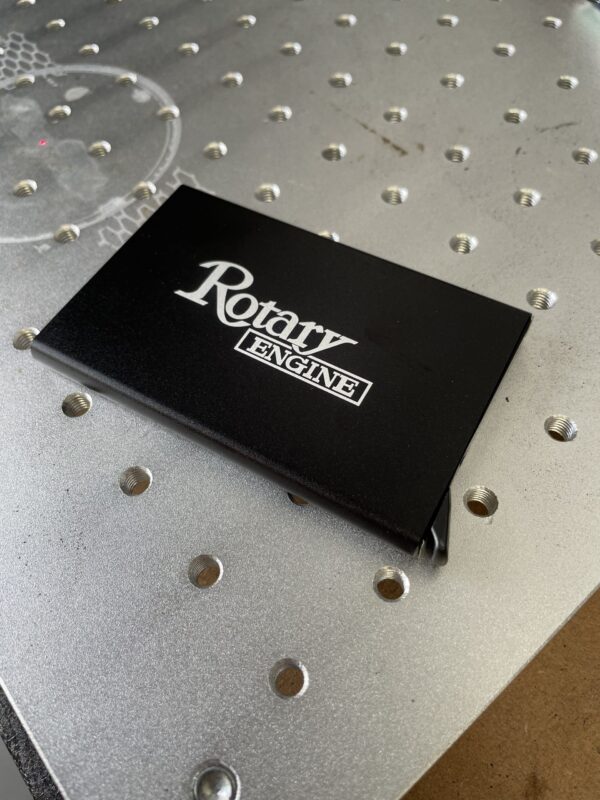 Rotary Engine Black Alloy Wallet