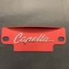 Red 12a / 13b Alloy Flywheel cover with polished Capella
