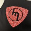 Black Mazda Singlet - Red Bandanna Print