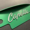 Green 12a / 13b Alloy flywheel cover with polished Capella
