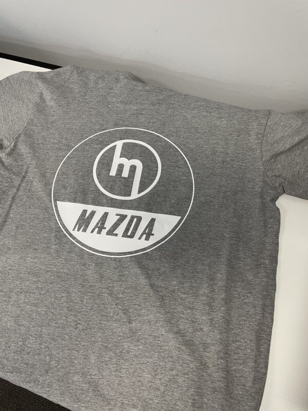 Grey Tee - White M MAZDA Hoop