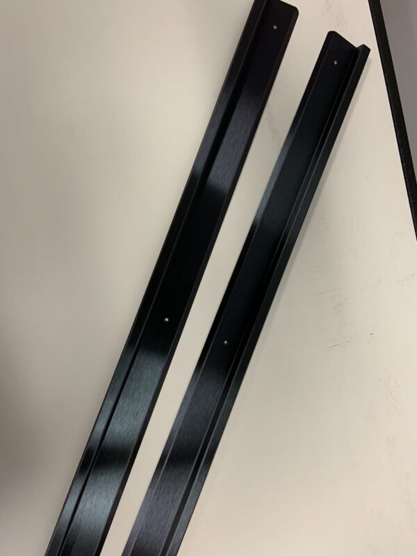 R100/1200/1300 2 Door Black Scuff Plates - BLANK