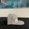 Grey SnapBack with Pink M logo