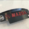 Black stainless 12a flywheel cover RED M MAZDA