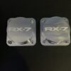 Rx7 FC Polished Alloy Strut Tops - Rx7 engraved