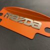 Orange 12a / 13b Flywheel cover with Polished MAZDA