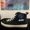 Black Shoes - Blue m White Mazda