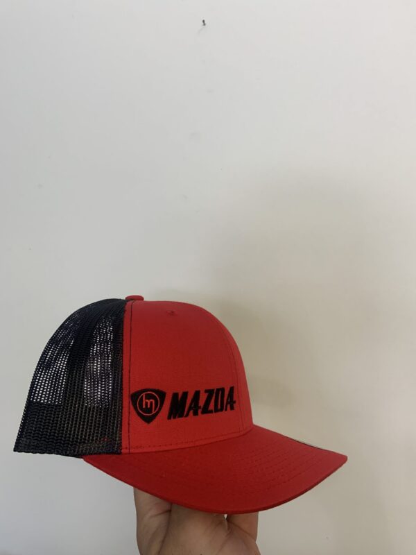 Red/Black Curved Trucker - MAZDA