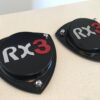 Black Billet alloy Rx3 strut top Red - lower