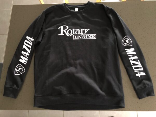 Black Long Sleeve Jumper - Rotary Engine M Mazda