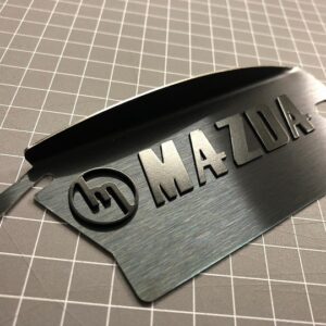 Black M MAZDA black plate 13b