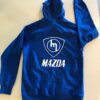 Blue Hoodie - White M Mazda