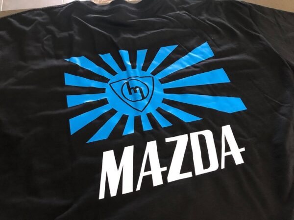 Blue Rising Sun Flag - Black Tee