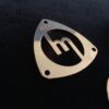24K Gold Plated Stainless Steel Rotor Pendant