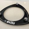 Mazda Rx3/808/323 Black Ring Strut Tops - White M MAZDA