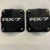 FC Rx7 Black Strut Top Covers - RX7 engraved