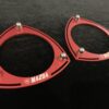 Rx3/808/323 Red Alloy Strut Tops - M MAZDA engraved