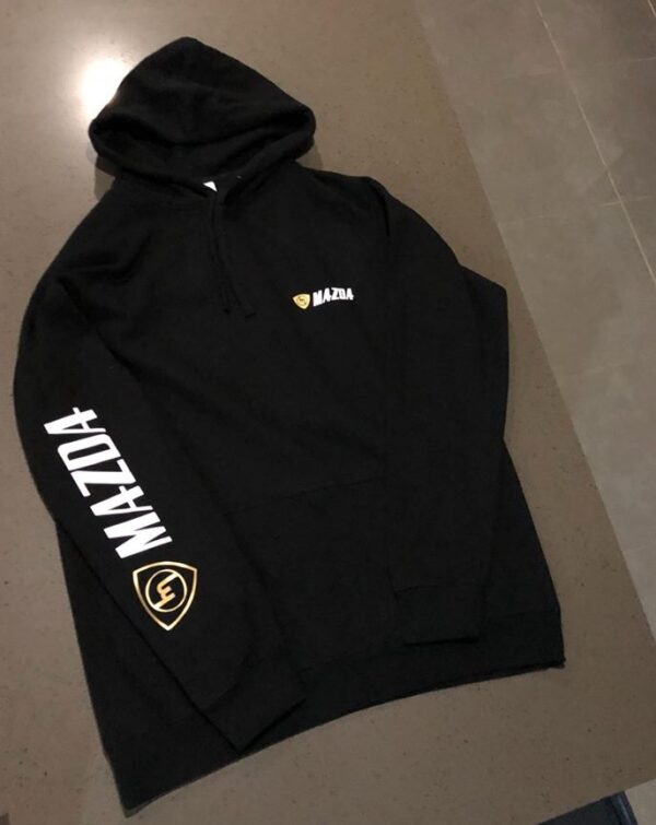 Gold M White Mazda - Black hoodie