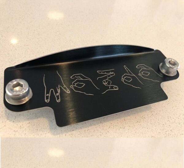 Hand MAZDA black plate 12a