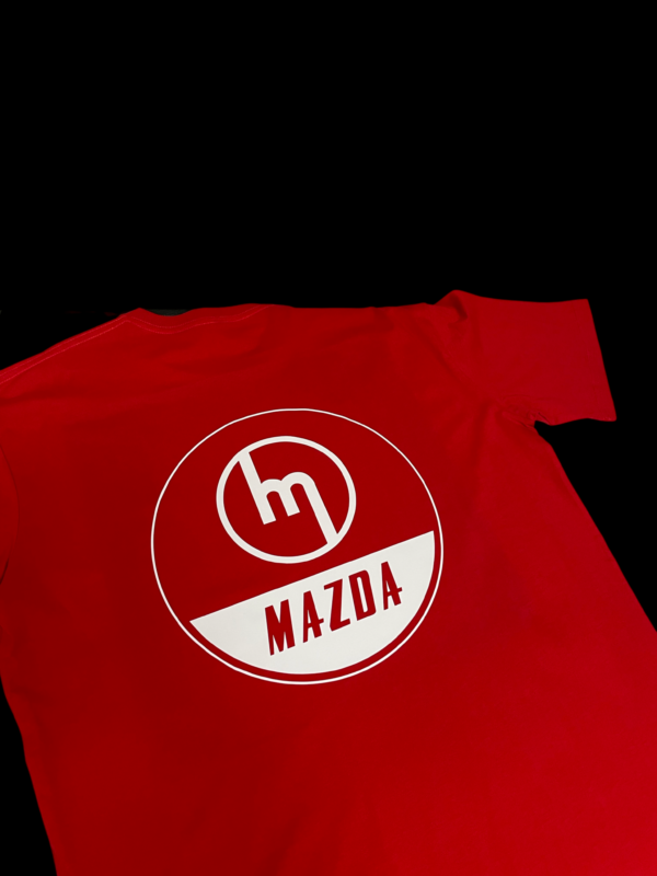 Red Tee - White Mazda Hoop