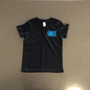 KIDS - Blue Rising Sun Tee - Black