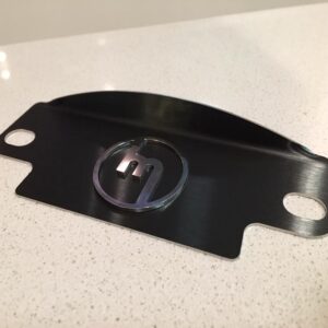 M logo polished 12a flywheel