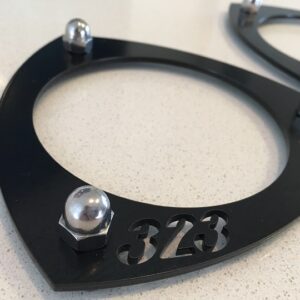 Mazda 323 Strut Tops - BLACK 323 cut