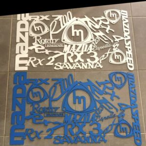 Mazda Logo Panels - Blue & White