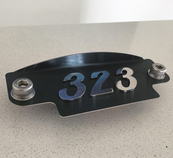 Polished 323 black plate 12a cover