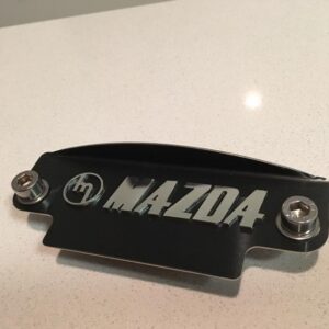 Polished M MAZDA black plate 12a