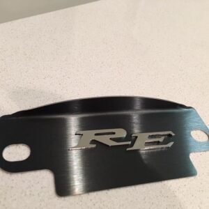 RE polished black plate 12a cover
