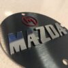 RED M Polished Mazda black cas