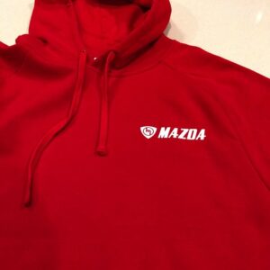 Red Hoodie - White Mazda