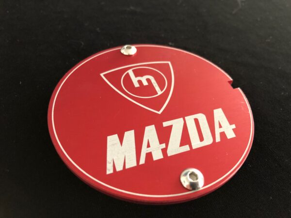 Red M MAZDA Alloy CAS Cover