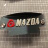 Red M Polished Mazda black plate