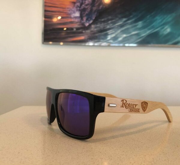 Rotary Engine Sunnies - Blue-Purple Lenses