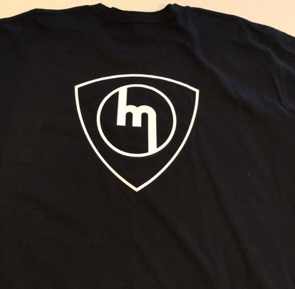 White M - Black Tee