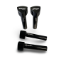 Black RE Capella Door Lock Knobs ( Pair )