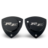 Black Billet Alloy Rx2 Strut Top with RE raised Polished